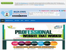 Tablet Screenshot of deltastateweb.com